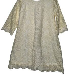 Girls Dress NWOT size 5-6 Ivory Lace Spring Wedding Flower Girl Easter